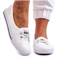 Trampki damskie - Damskie Trampki Tenisówki Lee Cooper LCW-23-31-1791L Białe - miniaturka - grafika 1