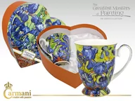 Kubki - 2 kubki Van Gogh Irysy porcelana Serce Prezent - miniaturka - grafika 1