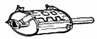 Tłumiki - Tłumik końcowy IZAWIT 34.011A 1430070C70 - miniaturka - grafika 1