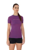 Koszulki sportowe damskie - Koszulka termoaktywna damska Brubeck 3D Run PRO SS12030 purpurowy - miniaturka - grafika 1