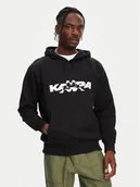 Bluzy męskie - Kappa Bluza Nhayma 341V57W Czarny Regular Fit - miniaturka - grafika 1