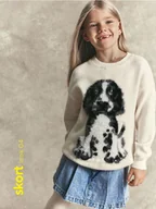 Spodnie i spodenki dla dziewczynek - Reserved - Jeansowe spódnico-szorty - niebieski - miniaturka - grafika 1