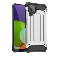 Etui i futerały do telefonów - Hybrid Armor pancerne hybrydowe etui pokrowiec Samsung Galaxy A22 4G srebrny - miniaturka - grafika 1