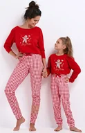Piżamy damskie - Sensis piżama dziecięca świąteczna Hazel Kids Girls Christmas, Kolor czerwony, Rozmiar 110-116, SENSIS - Primodo.com - miniaturka - grafika 1