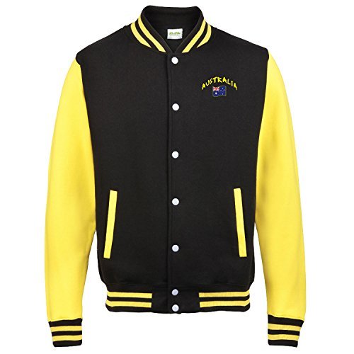 Supportershop kurtka chłopięca Australia Czarny 5-6 Years