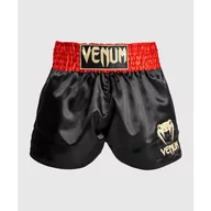 Spodnie sportowe męskie - Venum Spodenki Muay Thaï Classic Shorts Red/Black/Gold - miniaturka - grafika 1