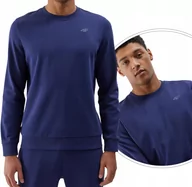 Bluzy męskie - Dresowa męska bluza nierozpinana bez kaptura 4F - miniaturka - grafika 1