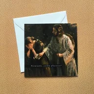 Kartki okolicznościowe i zaproszenia - Kartka Wielkanocna obraz Fritz von Uhde - miniaturka - grafika 1