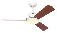Wentylatory sufitowe - Wentylator sufitowy z oświetleniem i pilotem Libeccio 120 cm Biały - miniaturka - grafika 1