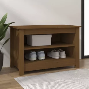 Lumarko Szafka na buty, miodowy brąz, 70x38x45,5 cm, drewno sosnowe - Szafki na buty - miniaturka - grafika 1