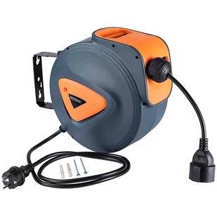 Automatyczny bęben kablowy 15m+1,5m kabel połączeniowy - Przedłużacze i rozgałęźniki Automatyczny bęben kablowy 15m+1,5m kabel połączeniowy - Przedłużacze i rozgałęźniki - miniaturka - grafika 1