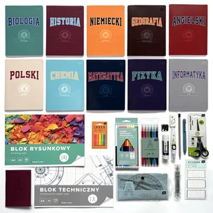 Wyprawka szkolna dla klas 4-8, Interdruk, 23 elementy - Przybory szkolne - miniaturka - grafika 1