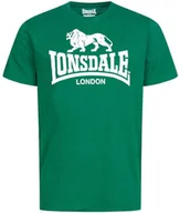 Koszulki męskie - T-shirt LONSDALE LOGO (bottle green) zielony-L - miniaturka - grafika 1