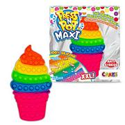 Zabawki zręcznościowe - CRAZE PressNPop Press N Ice Cream Maxi Fidget Toy POP IT zabawka sensoryczna antystresowa dla dzieci i dorosłych, zestaw kolorowych motywów EIS 37119, przepiękne kombinacje kolorów - miniaturka - grafika 1