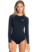 Koszulki i topy damskie - Roxy Damska koszulka Essentials Onesie Back Zip Rash-Guard - miniaturka - grafika 1