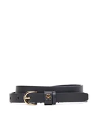Paski - Tommy Hilfiger Pasek Damski Essential Effortless 1.5 AW0AW17759 Granatowy - miniaturka - grafika 1