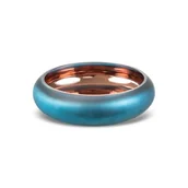 Tace i patery - Szklana Misa Dekoracyjna Nadia 22X22X8 Niebieska - miniaturka - grafika 1