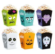 Dekoracje i nakrycia stołu na imprezę - Pudełka na popcorn Halloween - miniaturka - grafika 1