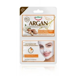 Equilibra Equilibra Argan Antiaging Face Mask przeciwstarzeniowa maseczka arganowa 2x7.5ml - Maseczki do twarzy - miniaturka - grafika 2