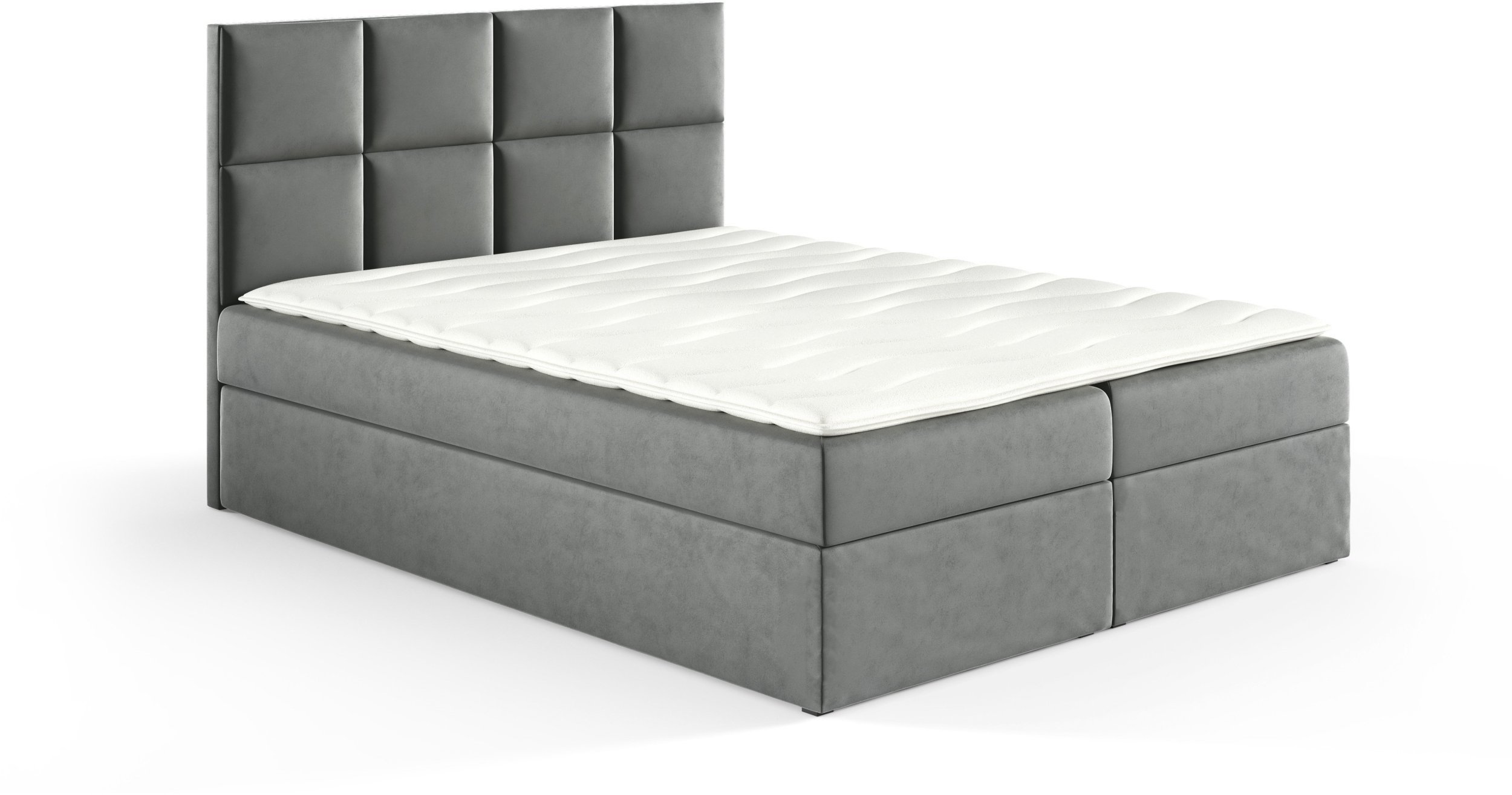 Łóżko kontynentalne Gobi Box 200x200 bez nóżek riviera 91