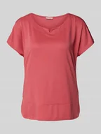 Koszulki i topy damskie - T-shirt o kroju regular fit z mieszanki modalu - miniaturka - grafika 1