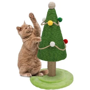 Drapak dla kota, świąteczny, choinka do drapania, 30x54 cm - Drapaki dla kotów - miniaturka - grafika 1