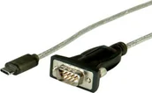 Kable USB - Kabel USB Roline USB-C - RS-232 1.8 m Czarny - miniaturka - grafika 1