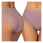 Majtki damskie - Wyszczuplające majtki MODELUJĄCE korygujące ODDYCHAJĄCE koronkowe - miniaturka - grafika 1