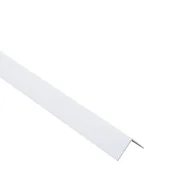 Panele ścienne i boazeria - Standers Kątownik przyklejany PCV 2.6m 20x20x1 mm matowy biały - miniaturka - grafika 1