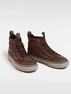 Trampki damskie - Vans Skórzane sneakersy "Sk8-Hi" w kolorze brązowym - miniaturka - grafika 1