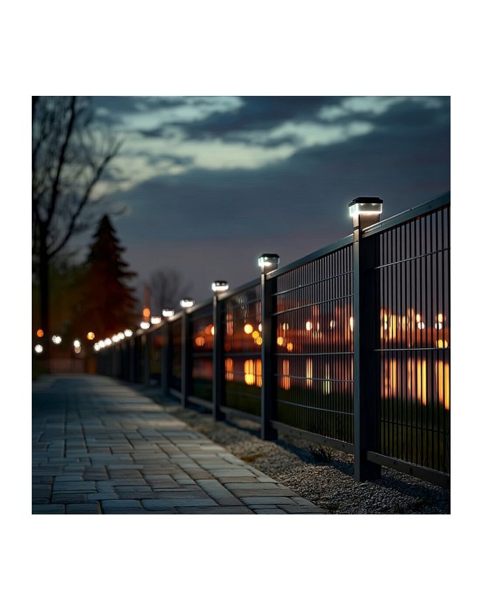 greenblue Lampa solarna LED na słupek GB128 WW 100x100 mm 3200K