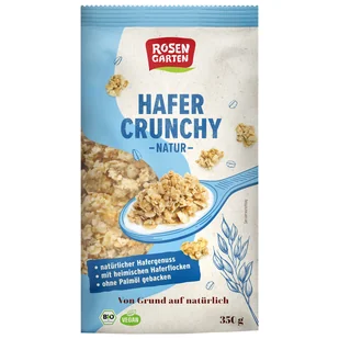Crunchy owsiane BIO 350 g - Rosengarten - Płatki śniadaniowe i musli - miniaturka - grafika 1