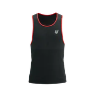 Koszulki sportowe męskie - COMPRESSPORT Koszulka biegowa PRO RACING SINGLET black - miniaturka - grafika 1