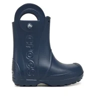 Buty dla chłopców - Kalosze Crocs Handle It Rain Boot K 211052 Granatowy - miniaturka - grafika 1
