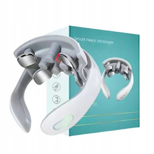 Masażer Szyi Sztywność Karku Ból Prądy Tens 9 Głowic Grzanie 5 Programów - Masażery - miniaturka - grafika 1