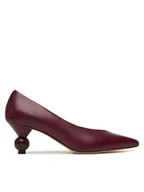 Czółenka - Weekend Max Mara Czółenka Renza 2525526114600 Fioletowy - miniaturka - grafika 1