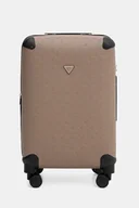 Walizki - Guess walizka WILDER MEDIUM kolor beżowy TWDP74 52982 - miniaturka - grafika 1