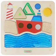 Tablice dla dzieci - Masterkidz MASTERKIDZ Tablica Edukacyjna Sensoryczna Żeglowanie Ocean ME14658 - miniaturka - grafika 1