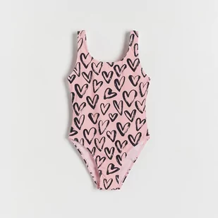 Reserved - Jednoczęściowy strój kąpielowy we wzory - Różowy - Stroje kąpielowe dla dziewczynek - miniaturka - grafika 1