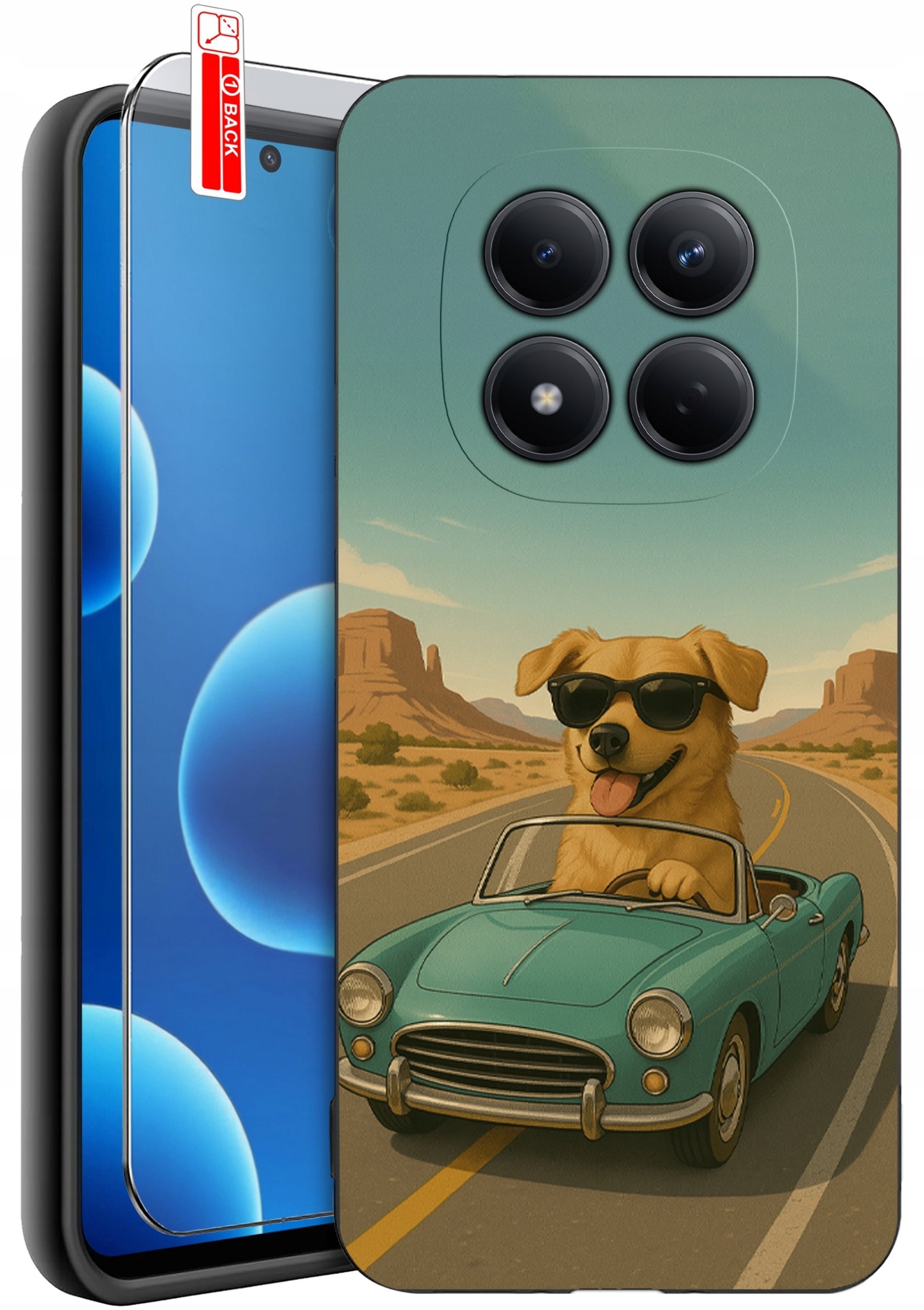 krainaGSM ETUI do Xiaomi Redmi Note 15 Pro 4G WZORY SILIKONOWE MATT CASE + SZKŁO