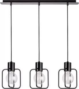 Sigma Lampa wisząca AURA 3 czarna industrialna 31112 - Lampy sufitowe - miniaturka - grafika 1