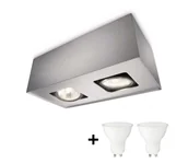 Lampy sufitowe - Philips 56232/48/PN - LED Oświetlenie punktowe TEMPO 2xGU10/6W/230V - miniaturka - grafika 1
