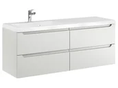 Szafki łazienkowe - Szafka Wisząca Z Umywalką ETH 120 cm S Lewa - Kaszmir Mat - miniaturka - grafika 1