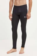 Spodnie sportowe męskie - Jack Wolfskin legginsy funkcyjne Infinite Warm kolor czarny A60324 - miniaturka - grafika 1