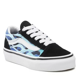 Trampki damskie - Vans Tenisówki Old Skool VN0A7Q5FABW1 (Camo Flame) Blue/Ice Cam - grafika 1