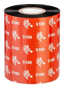 Taśma termotransferowa Zebra Premium 110mm x 450m 1" żywiczna (05100BK11045) black - Taśmy do drukarek barwiące - miniaturka - grafika 1