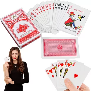 Karty Do Gry W Pokera Talia Kart Powlekane 54 Szt - Gry karciane - miniaturka - grafika 1