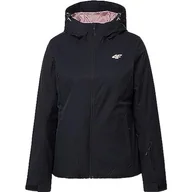 Kurtki damskie - 4F Damska kurtka narciarska Kudn001 Jeans, Deep Black, S, głęboka czerń, S - miniaturka - grafika 1