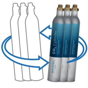 Gaz CO2 do naboju niebieskiego Twist Connect dla saturatorów, 3 sztuki - Akcesoria i części AGD - miniaturka - grafika 1