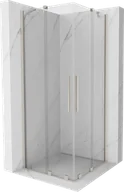 Kabiny prysznicowe - Mexen Velar Duo kabina prysznicowa rozsuwana 90x90 cm, transparent, nikiel szczotkowany - 871-090-090-02-97 - miniaturka - grafika 1